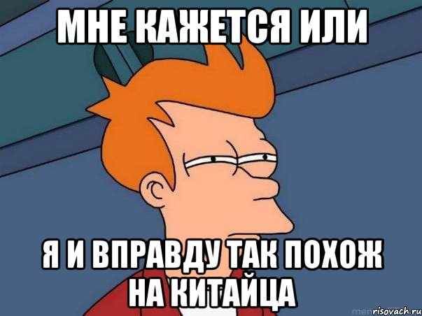 Мне кажется или я и вправду так похож на китайца, Мем  Фрай (мне кажется или)