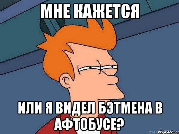 Мне кажется Или я видел бэтмена в афтобусе?, Мем  Фрай (мне кажется или)