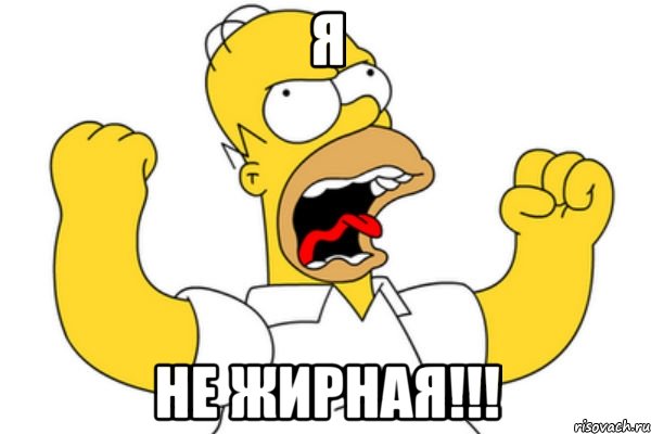 Я НЕ ЖИРНАЯ!!!, Мем Разъяренный Гомер