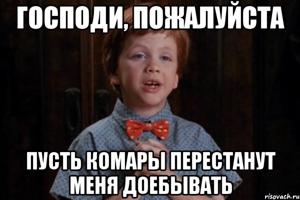 Господи, пожалуйста Пусть комары перестанут меня доебывать, Мем  Трудный Ребенок