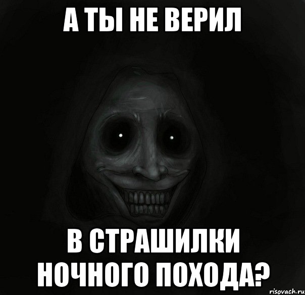 А ты не верил в страшилки ночного похода?, Мем Ночной гость