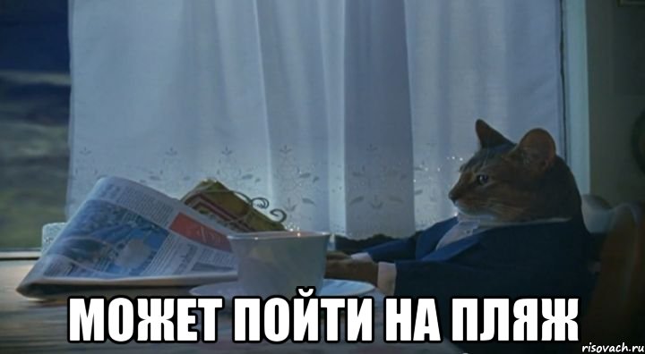  может пойти на пляж