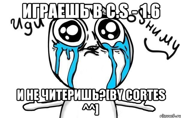 Играешь в C.S - 1.6 И не читеришь?[by Cortes ^^], Мем Иди обниму