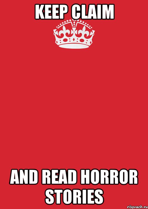 KEEP CLAIM And read horror stories, Комикс Keep Calm 3