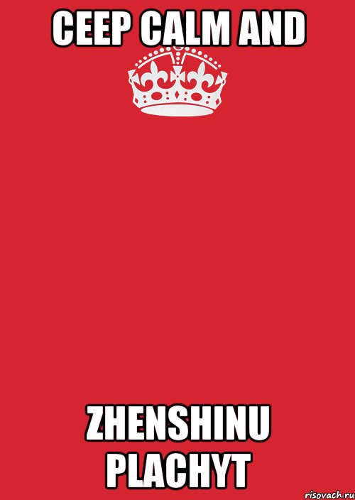 CEEP CALM AND ZHENSHINU PLACHYT, Комикс Keep Calm 3