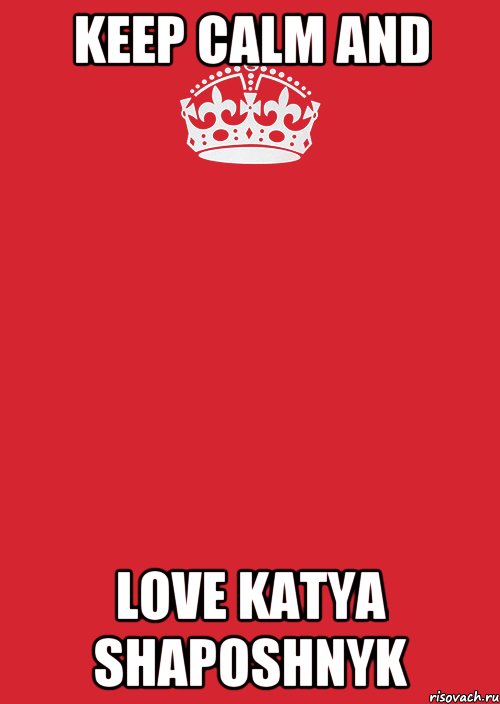 Keep Calm and Love Katya Shaposhnyk, Комикс Keep Calm 3