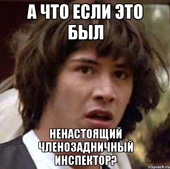 А что если это был Ненастоящий членозадничный инспектор?, Мем А что если (Киану Ривз)