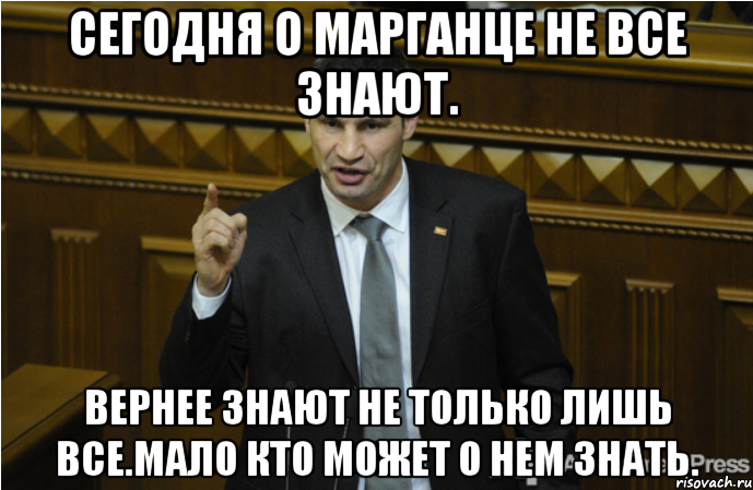 Сегодня о Марганце не все знают. Вернее знают не только лишь все.Мало кто может о нем знать., Мем кличко философ