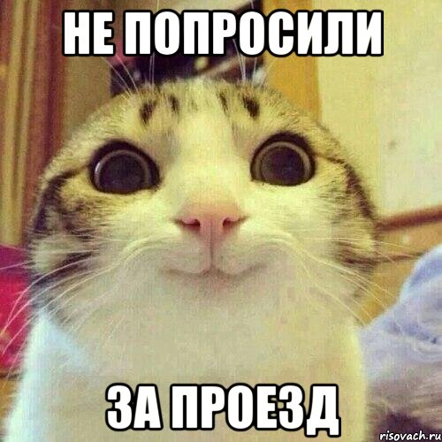 не попросили за проезд