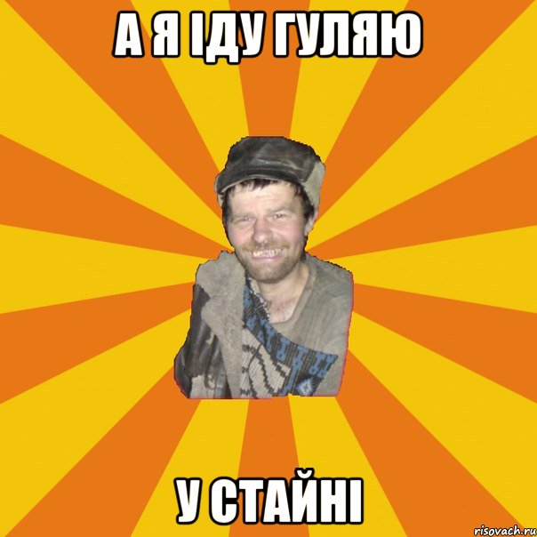 а я іду гуляю у стайні