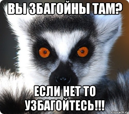 Вы збагойны там? Если нет то узбагойтесь!!!, Мем лемур