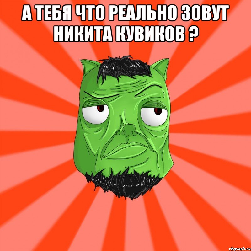 А тебя что реально зовут Никита Кувиков ? , Мем Лицо Вольнова когда ему говорят