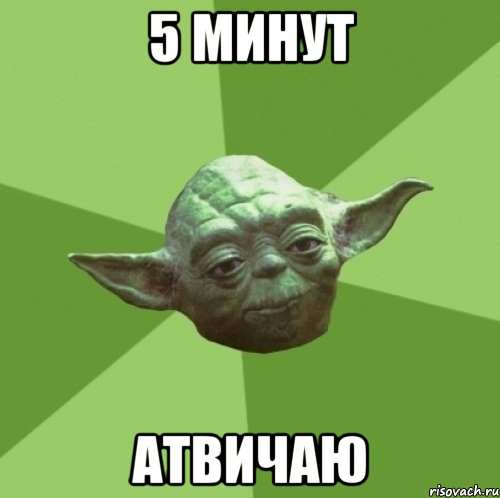 5 минут атвичаю, Мем Мастер Йода