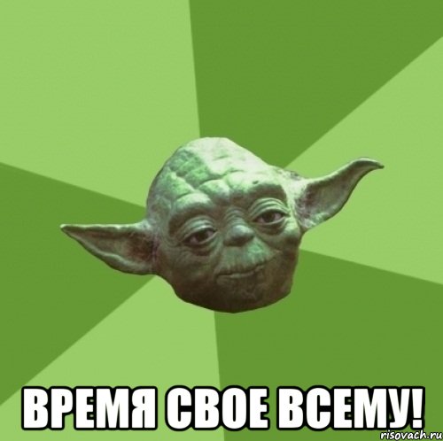  ВРЕМЯ СВОЕ ВСЕМУ!, Мем Мастер Йода