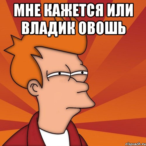Мне кажется или ВЛАДИК ОВОШЬ , Мем Мне кажется или (Фрай Футурама)