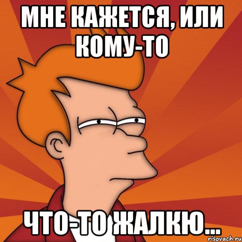 мне кажется, или кому-то что-то жалкю..., Мем Мне кажется или (Фрай Футурама)