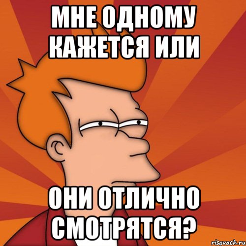 Мне одному кажется или Они отлично смотрятся?, Мем Мне кажется или (Фрай Футурама)