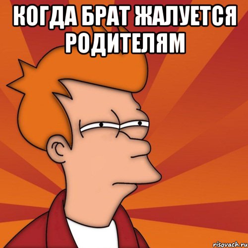 когда брат жалуется родителям , Мем Мне кажется или (Фрай Футурама)
