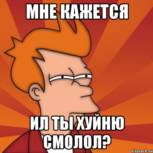 мне кажется ил ты хуйню смолол?, Мем Мне кажется или (Фрай Футурама)