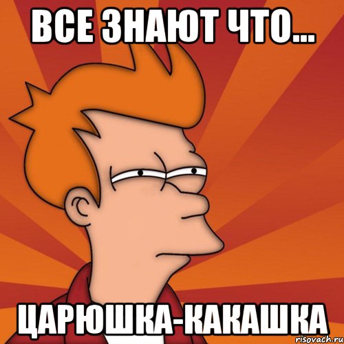 Все знают что... Царюшка-какашка, Мем Мне кажется или (Фрай Футурама)