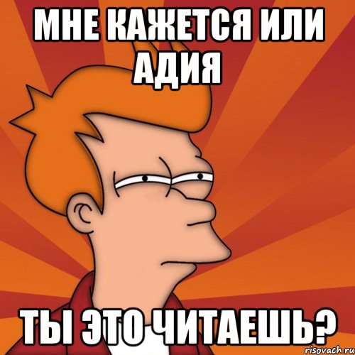 мне кажется или Адия Ты это читаешь?, Мем Мне кажется или (Фрай Футурама)