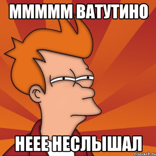 ммммм Ватутино неее неслышал, Мем Мне кажется или (Фрай Футурама)