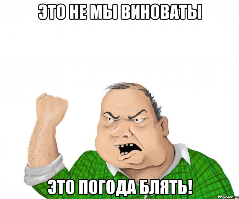 Это не мы виноваты это погода блять!, Мем мужик