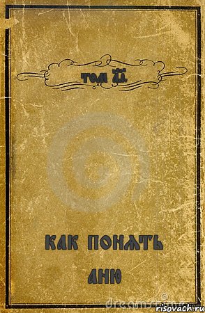 том 19 как понять аню, Комикс обложка книги