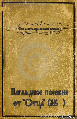 Что делать при полной посадке Наглядное пособие от "Отца" (16+), Комикс обложка книги