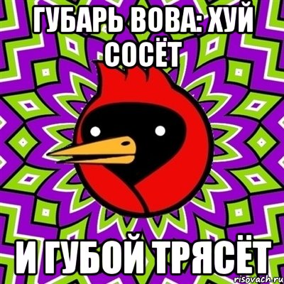 Губарь Вова: хуй сосёт и губой трясёт, Мем Омская птица