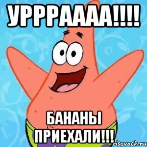 УРРРАААА!!!! БАНАНЫ ПРИЕХАЛИ!!!, Мем Патрик