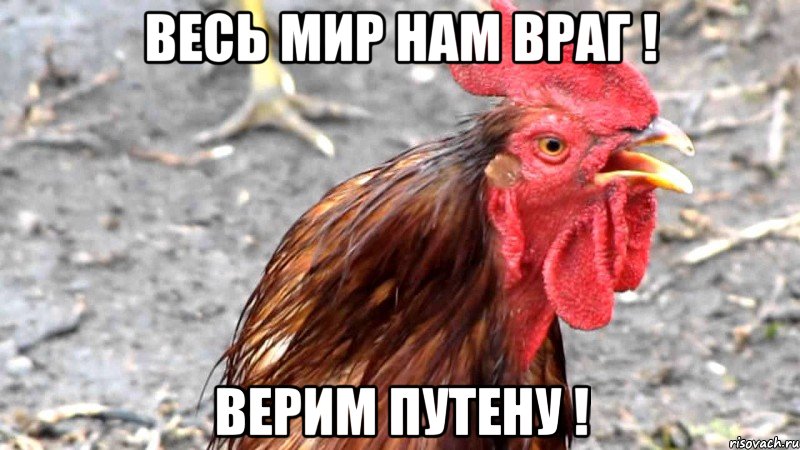 ВЕСЬ МИР НАМ ВРАГ ! ВЕРИМ ПУТЕНУ !