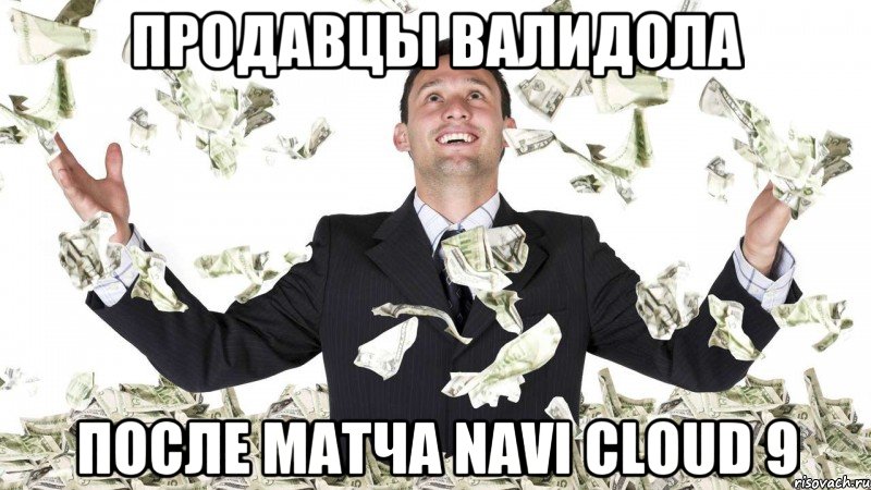 Продавцы валидола после матча Navi cloud 9
