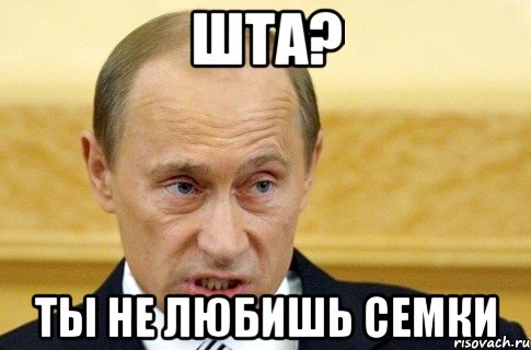 Шта? Ты не любишь семки, Мем путин