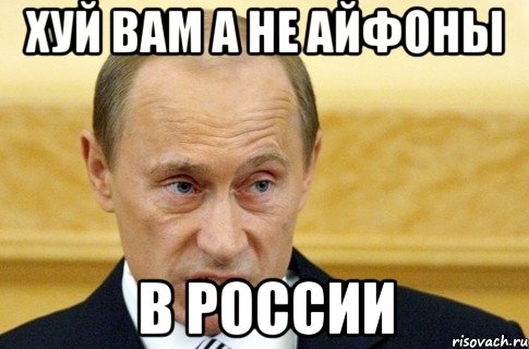 хуй вам а не айфоны в россии, Мем путин