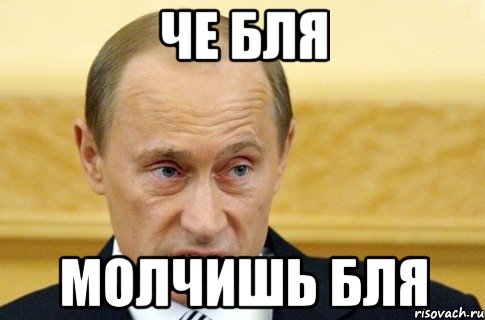 Че бля молчишь бля, Мем путин