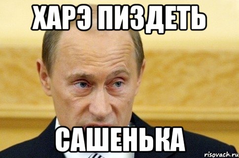 Харэ пиздеть Сашенька, Мем путин