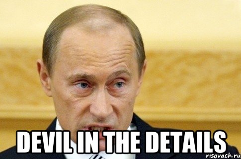  Devil in the Details, Мем путин