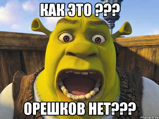 Как это ??? Орешков нет???, Мем Шрек