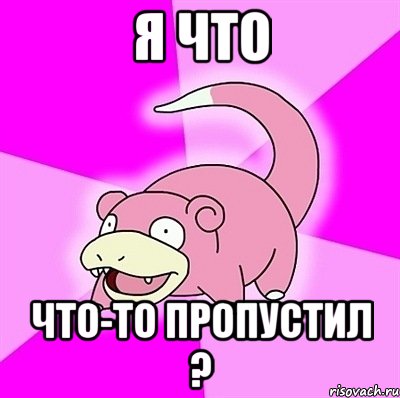 Я что что-то пропустил ?, Мем слоупок
