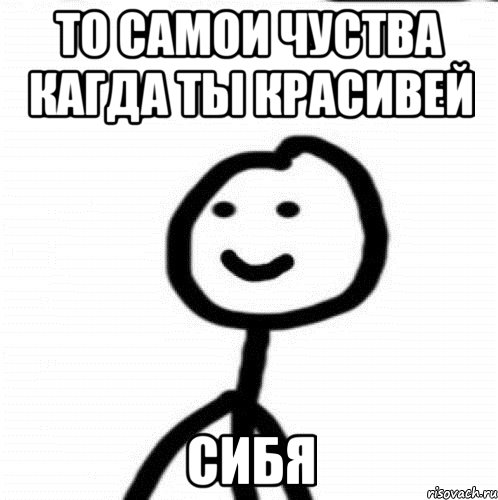 То самои чуства кагда ты красивей Сибя, Мем Теребонька (Диб Хлебушек)