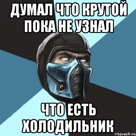 думал что крутой пока не узнал что есть холодильник, Мем Саб-Зиро