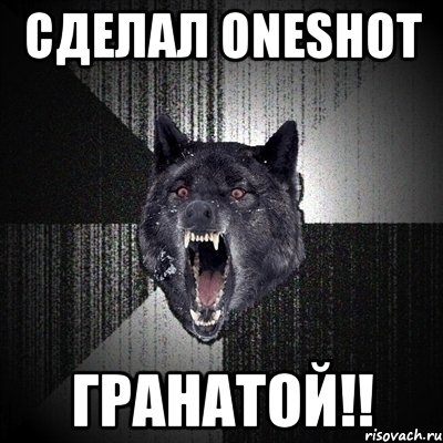 Сделал OneShot Гранатой!!, Мем Сумасшедший волк