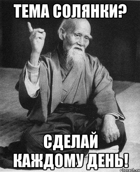 тема солянки? сделай каждому день!