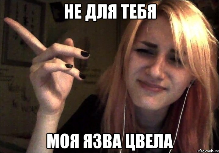 не для тебя моя язва цвела