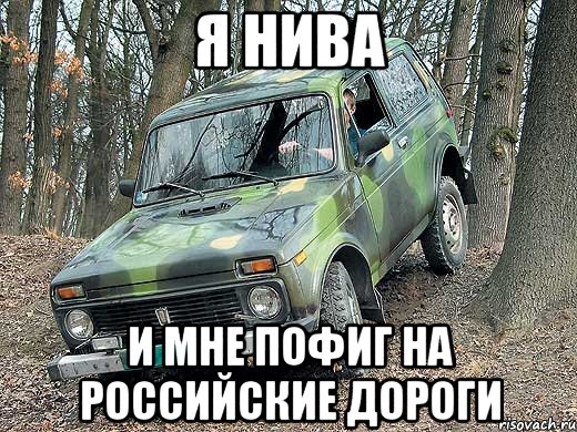 Я нива И мне пофиг на российские дороги, Мем типичный водитель ВАЗ-2121