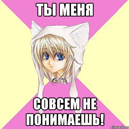 Ты меня совсем не понимаешь!
