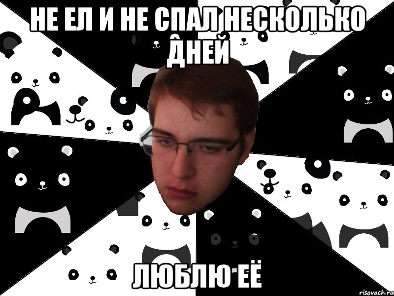 не ел и не спал несколько дней люблю её