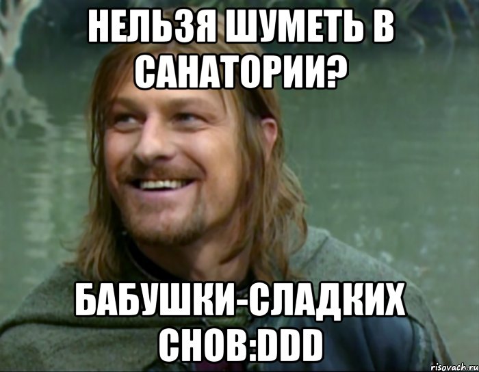 НЕЛЬЗЯ ШУМЕТЬ В САНАТОРИИ? БАБУШКИ-СЛАДКИХ СНОВ:DDD, Мем Тролль Боромир