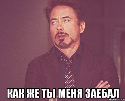  КАК ЖЕ ТЫ МЕНЯ ЗАЕБАЛ, Мем твое выражение лица